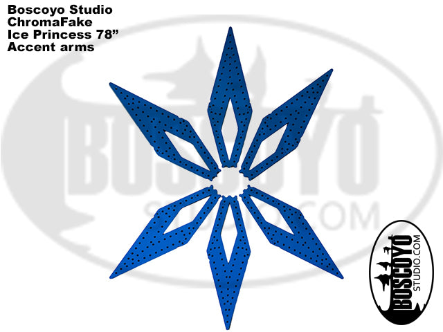 ChromaFlakes 78in Ice Princess with layered Accents - Boscoyo Studio