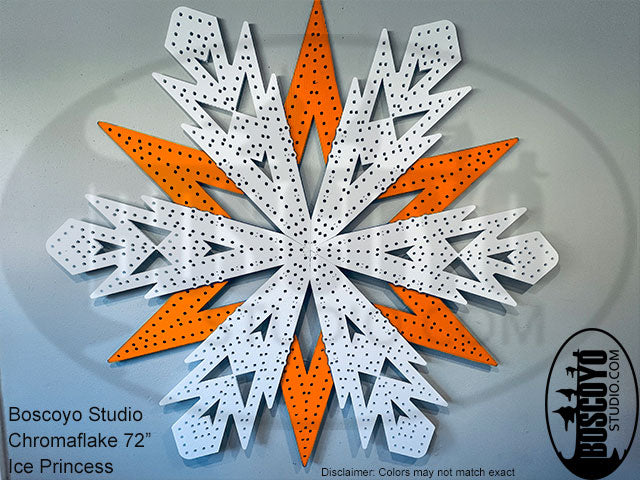 ChromaFlakes 78in Ice Princess with layered Accents - Boscoyo Studio