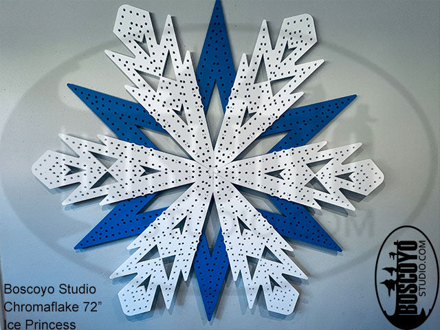 ChromaFlakes 78in Ice Princess with layered Accents - Boscoyo Studio
