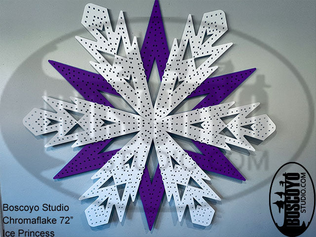 ChromaFlakes 78in Ice Princess with layered Accents - Boscoyo Studio
