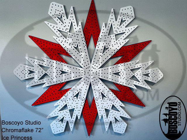 ChromaFlakes 78in Ice Princess with layered Accents - Boscoyo Studio