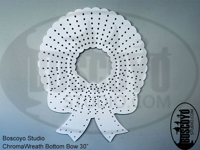ChromaWreath Bottom Bow 30" - Boscoyo Studio