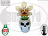 DayCorO® HiRes Flower Monster Large with Skull
