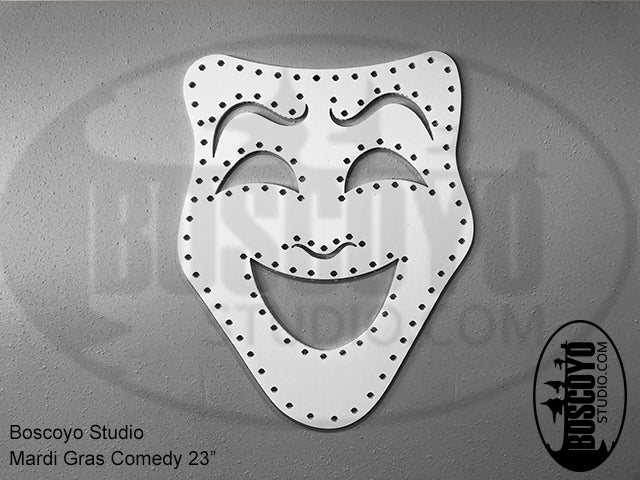 Mardi Gras Comedy Mask 23"
