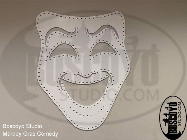Mardi Gras Comedy Mask – Boscoyo Studio