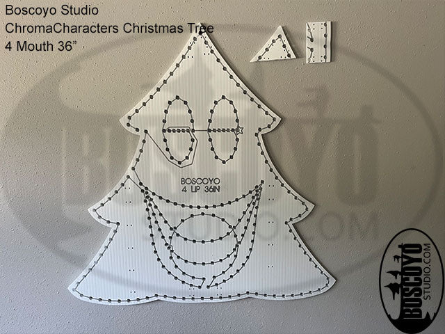 ChromaCharacters Christmas Tree 4 Mouth 36" with Bow - Boscoyo Studio