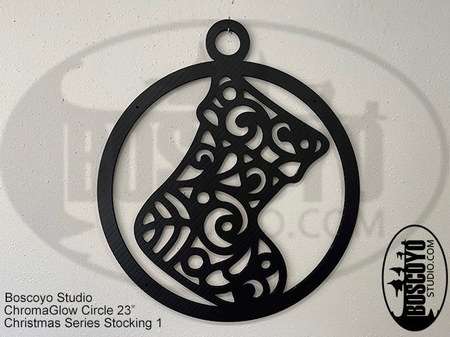 ChromaGlow Circle 23" Silhouette Cover Christmas Series - Boscoyo Studio