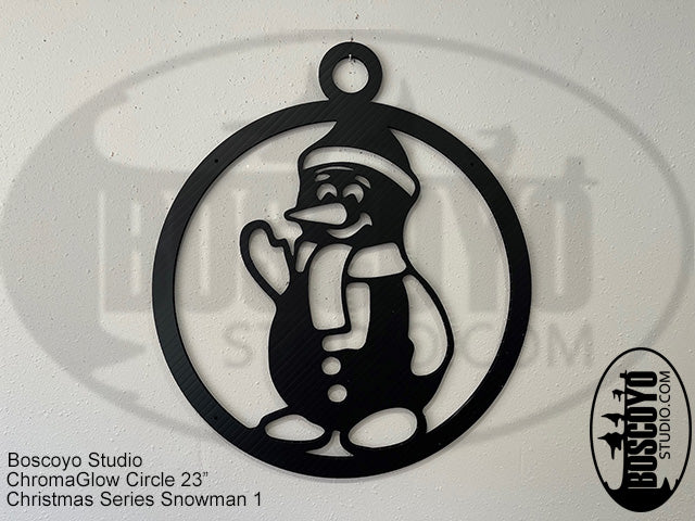 ChromaGlow Circle 23" Silhouette Cover Christmas Series - Boscoyo Studio