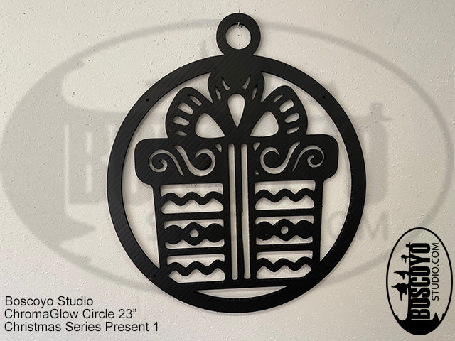 ChromaGlow Circle 23" Silhouette Cover Christmas Series - Boscoyo Studio