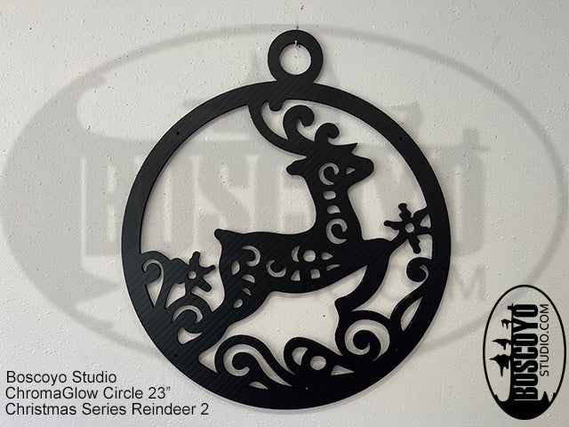 ChromaGlow Circle 23" Silhouette Cover Christmas Series - Boscoyo Studio