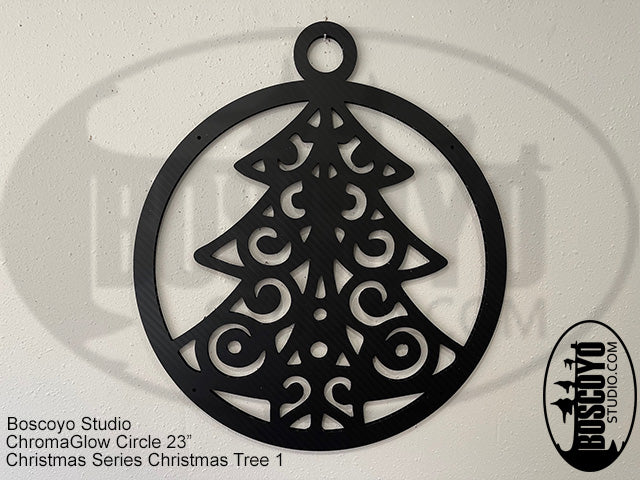 ChromaGlow Circle 23" Silhouette Cover Christmas Series - Boscoyo Studio