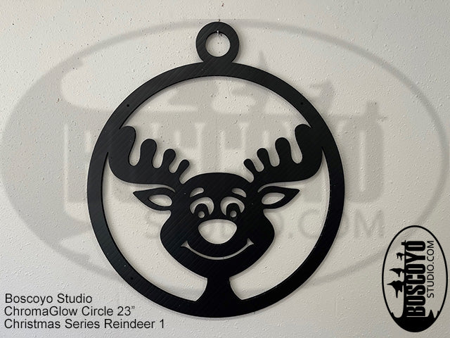 ChromaGlow Circle 23" Silhouette Cover Christmas Series - Boscoyo Studio