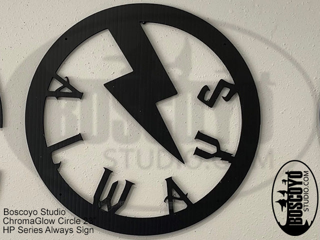 ChromaGlow Circle 23" Silhouette Cover HP Series - Boscoyo Studio