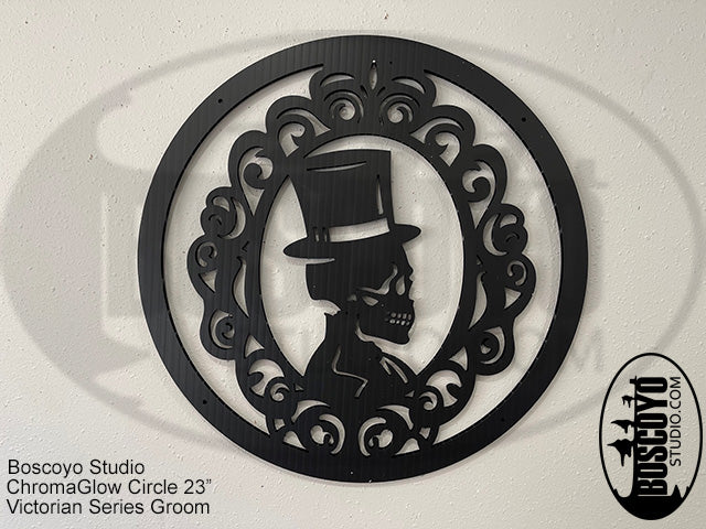ChromaGlow Circle 23" Silhouette Cover Victorian Series - Boscoyo Studio