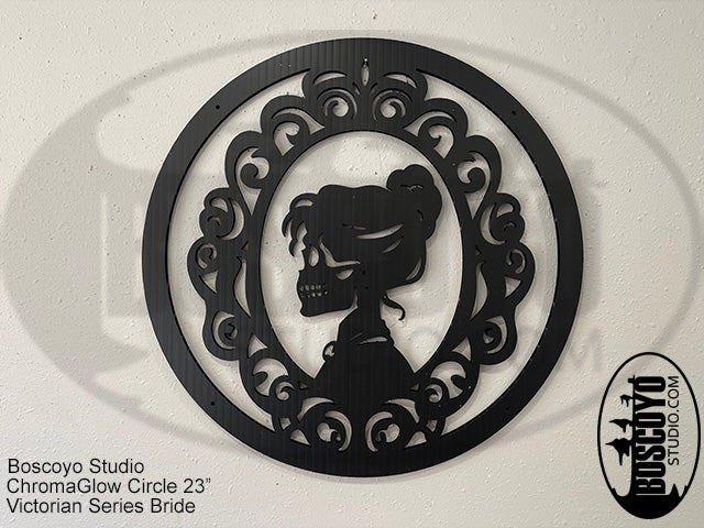 ChromaGlow Circle 23" Silhouette Cover Victorian Series - Boscoyo Studio