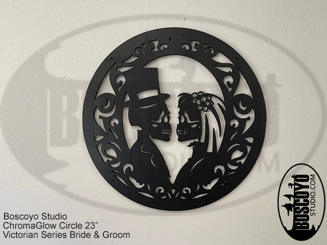 ChromaGlow Circle 23" Silhouette Cover Victorian Series - Boscoyo Studio
