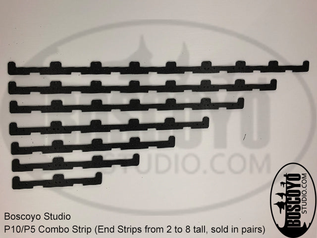 Combo End Strips (pair) 7 Tall End - Boscoyo Studio