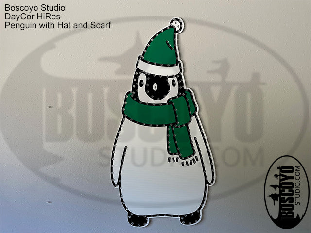 DayCor® HiRes Penguin with Hat & Scarf - Boscoyo Studio