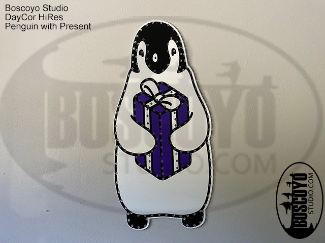 DayCor® HiRes Penguin with Present - Boscoyo Studio