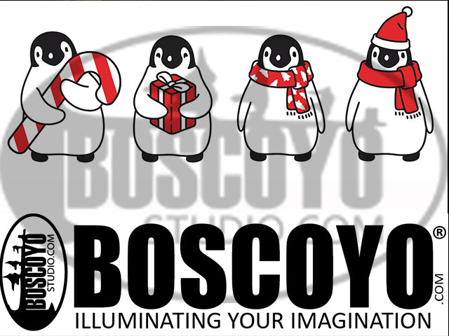 DayCor® HiRes Penguin with Present - Boscoyo Studio