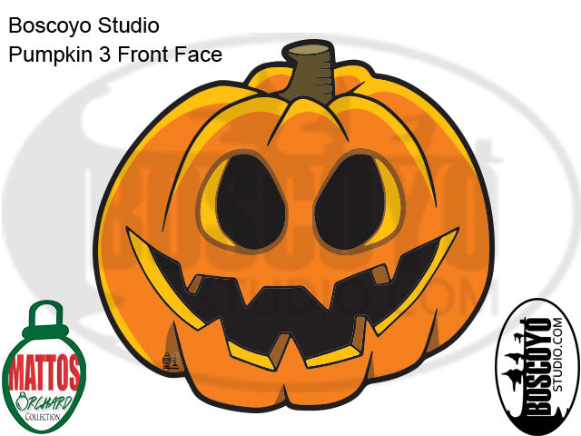 DayCorO®™ HiRes Pumpkin 3 Front Face - Boscoyo Studio