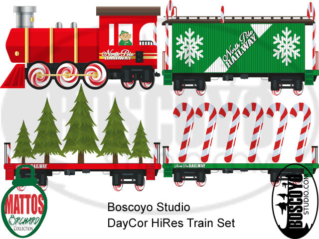DayCoro™ HiRes Train Set (Full set 8 cars) - Boscoyo Studio