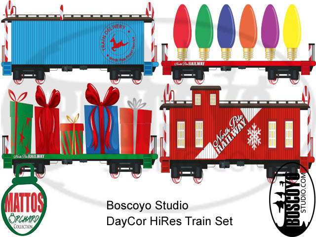 DayCoro™ HiRes Train Set (Full set 8 cars) - Boscoyo Studio