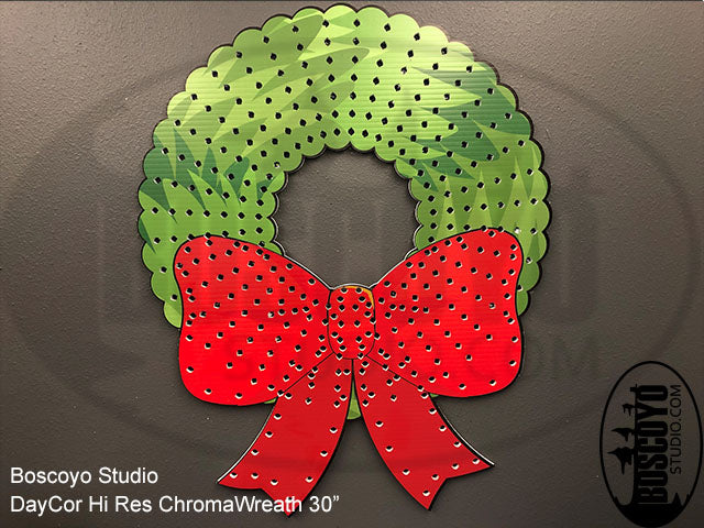 DayCor™ HiRes ChromaWreath Bottom Bow 30" - Boscoyo Studio