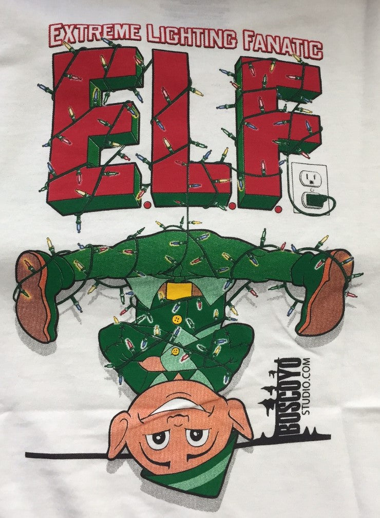 E.L.F. T-shirt (short sleeve)-WHITE - Boscoyo Studio