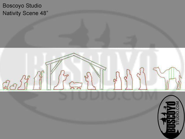 Nativity Scene (separate pieces for 48" scene) - Boscoyo Studio