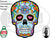 DayCor™ HiRes ChromaSkull A Blue with Flowers
